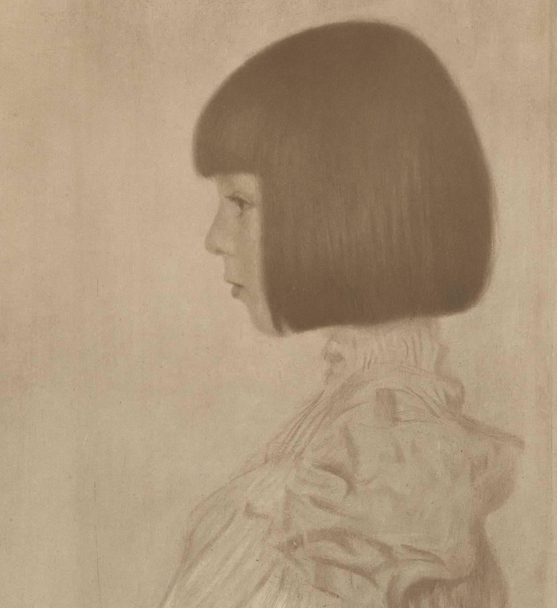 Das Unternehmen: H.O. Miethke Das Werk Foliant „“Porträt von Helene Klimt“ Collotype-Druck – Print von Gustav Klimt & K.K. Hof-und Staatsdruckerei