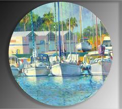 The Sailing Club landscape oil painting