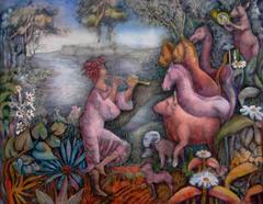 Great Animal Orchestra  abstract landscape painting