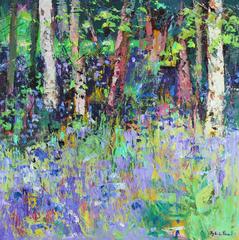 Bluebell Time Abstract Landscape Panting