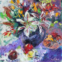  Fragrant Bouquet Abstract Still Life Painting 