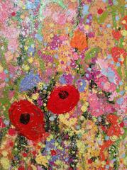 Champagne Love Abstract Landscape Painting