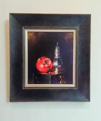 Pomegranite and Sugar Sifter still life oil painting