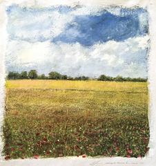 Poppy Field landscape painting