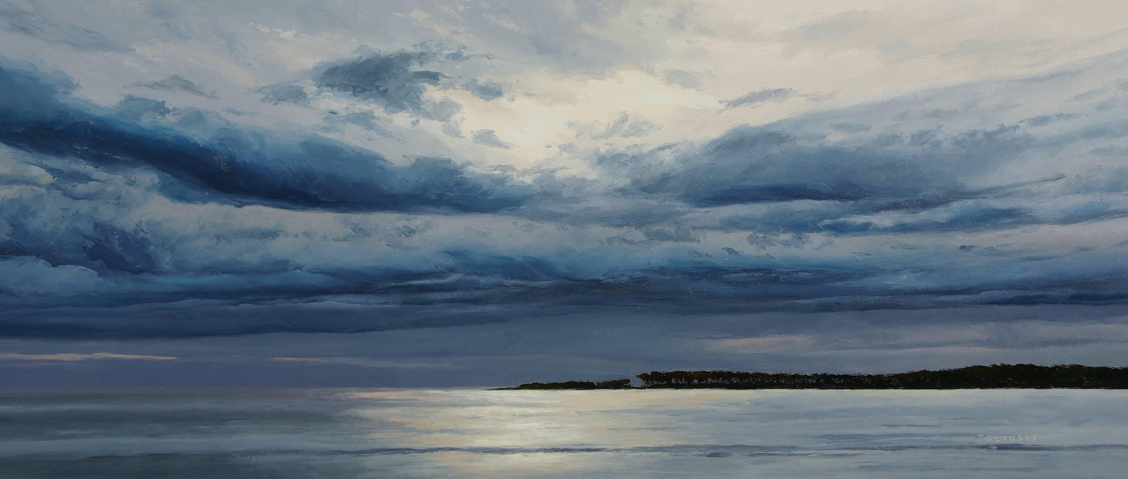 Erika Toliusis Landscape Painting - I am Earth Original Seascape Painting