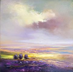 Lilac abstract Landscape painting