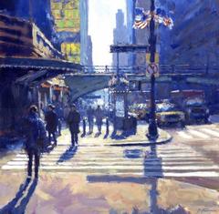 La lumière du matin d'hiver, peinture originale de la Grand Central Station