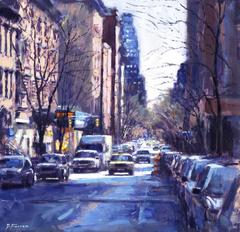 Early Morning Greenwich Village  original cityscape painting