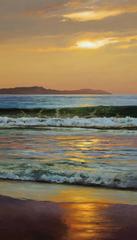 Sunset Reflections original oil painting 