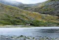 the morning has broken on the loch original landscape painting