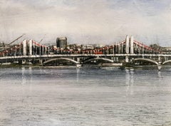 Chelsea Bridge original  oil painting
