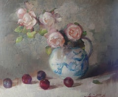 Beside the window original still life painting