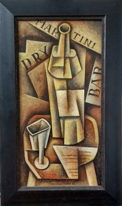 Dry Martini original cubism painting