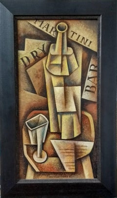 Dry Martini original cubism painting