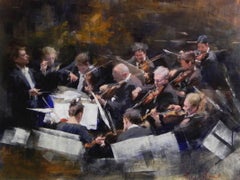 String Section III original figurative painting