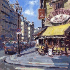 Corner Coffee Paris original city landscape painting