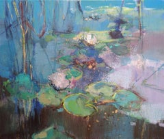 Looking closer abstract landscape painting