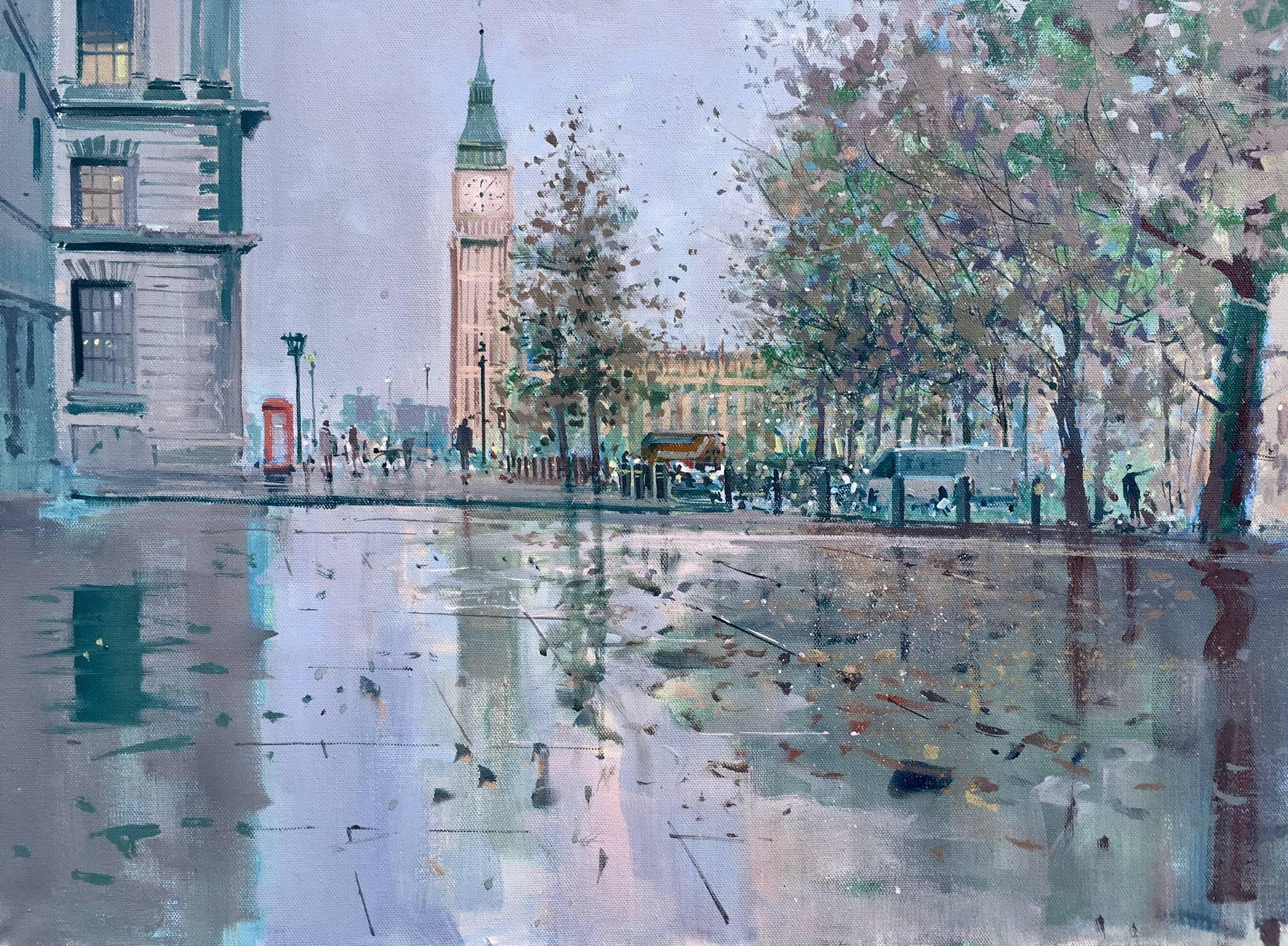 Jonathan Trim Landscape Painting - Big Ben London original cityscape painting