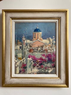 Oia Santorini - Cityscape Landscape Contemporary Impressionist oil painting art