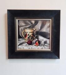 Bird Jug and Figs still life oil painting