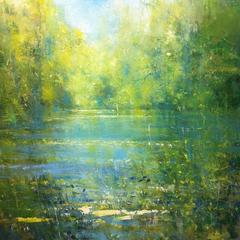 Summer Morning on the Upper Thames Original Landscape Painting