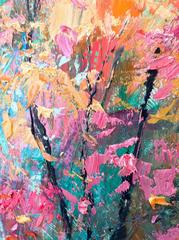 Japanese Maple Tree Abstract Landscape painting