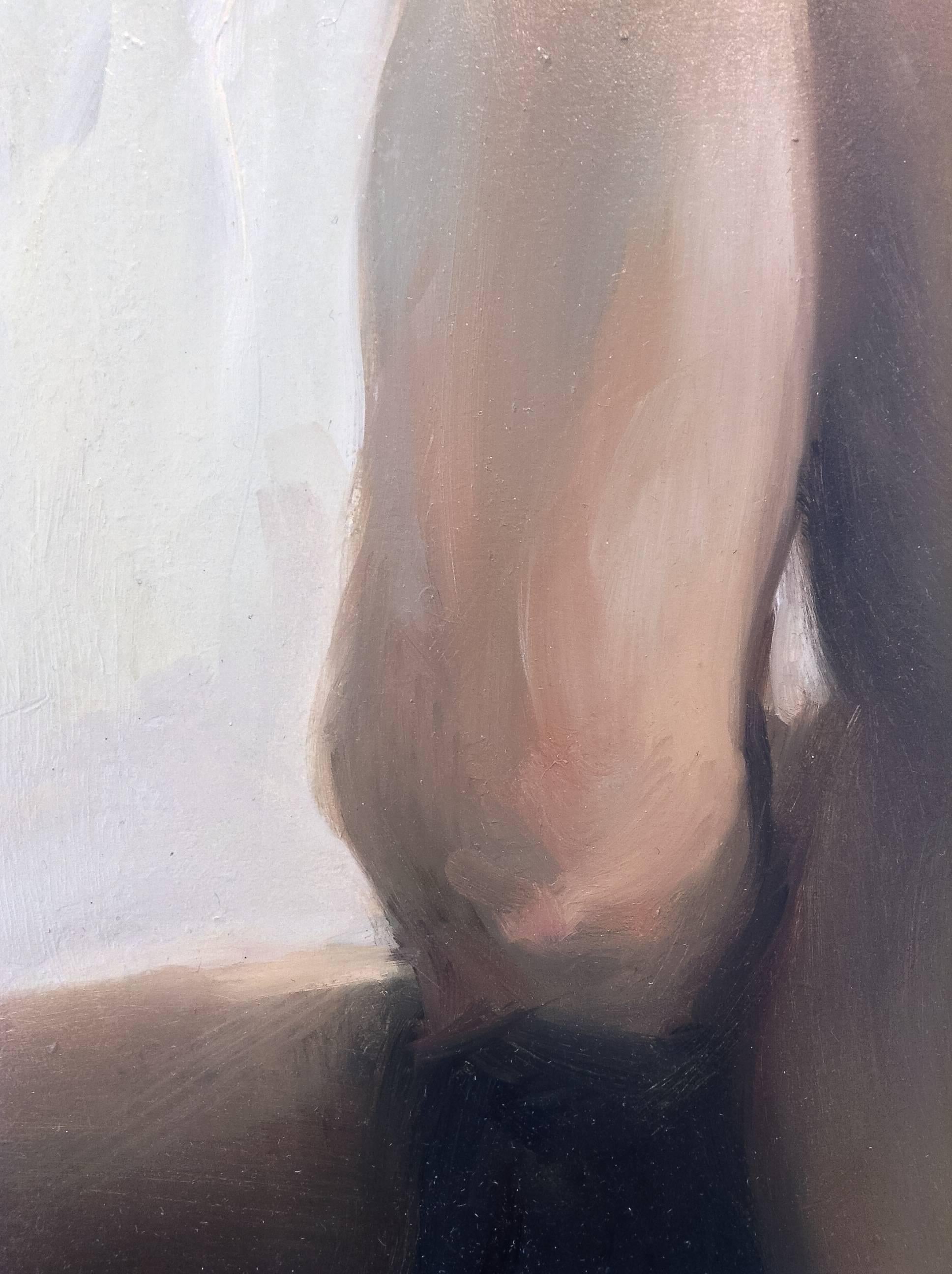 Nude, Reflection original oil painting - Painting by Michael Alford
