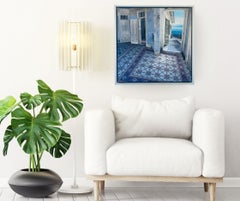 House of the Tides-original interior oil painting-contemporary architectural art