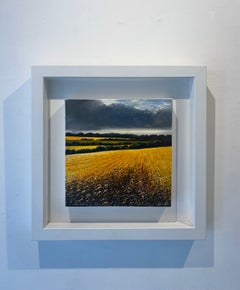 « Ripe in Gold » - Peinture à l'huile originale représentant un paysage réaliste - Œuvre d'art contemporaine