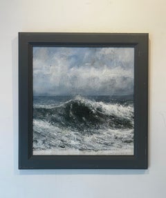 Wild Atlantic - original contemporary ocean artwork - seascape oil painting