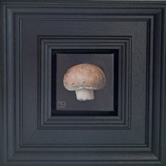 Pocket Mushroom - original oil still life painting - Contemporary Realism art