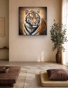 „Ungezähmte Erhabenheit“, Original-Ölgemälde, zeitgenössischer Realismus, Tierkunst