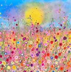 The Earth Sings Love for You, Original abstract Landscape painting, Contemporary