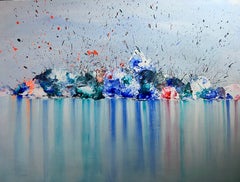Colurfall, original abstract painting -contemporary Art