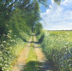 Path and Sunshine original landscape painting