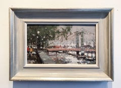 Albert Bridge Chelsea  original cityscape painting