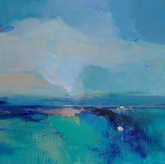Sea Breeze II  abstract landscape painting