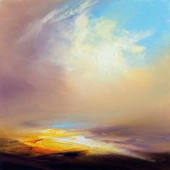 Iridescent Sky original abstract landscape painting