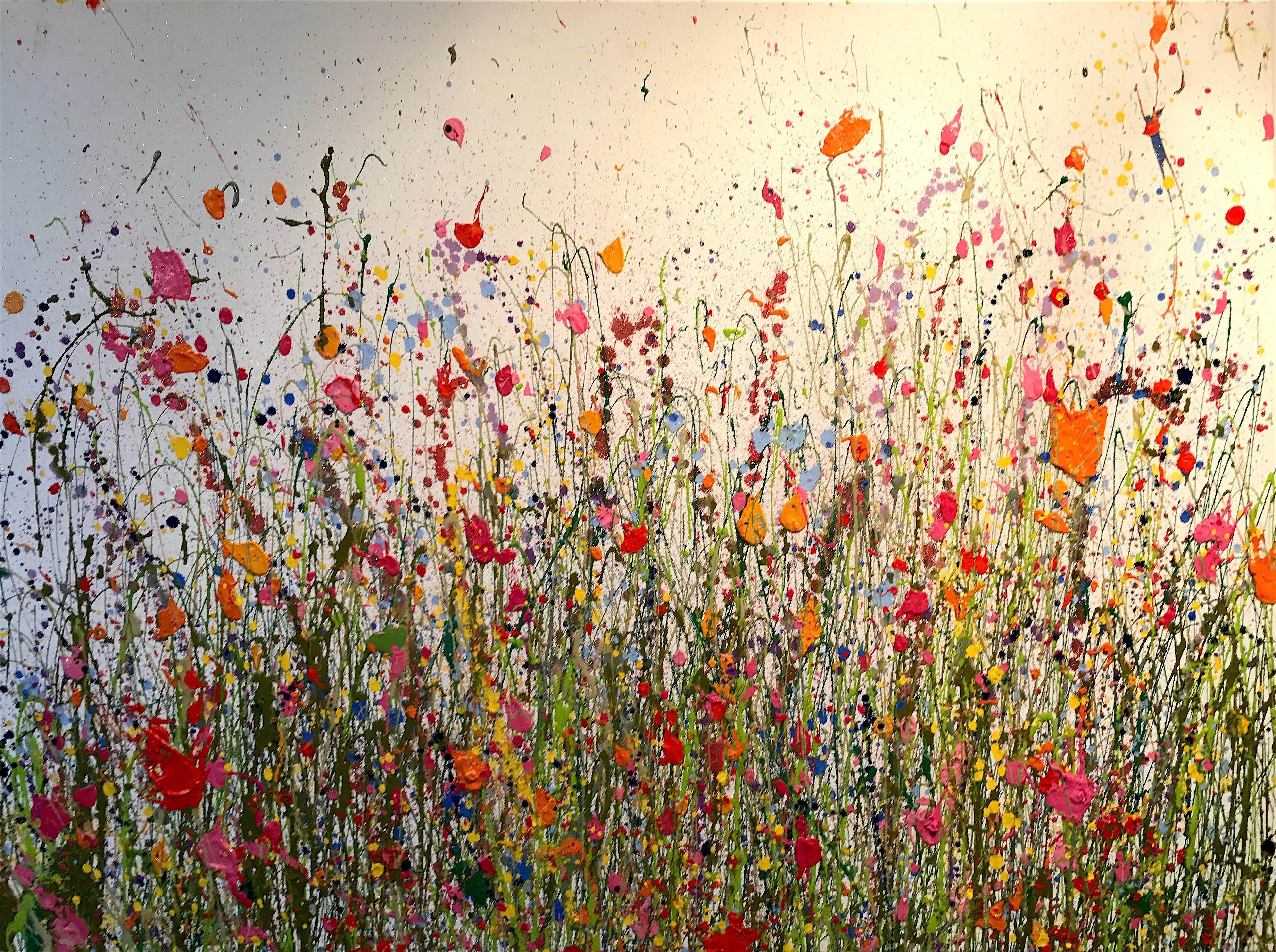 Yvonne Coomber Abstract Painting - Meadows   Abstract Landscape paintings 