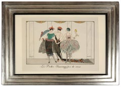 George Barbier, Les Belles Sauvagesses de 1920, fashion lithograph, 1920