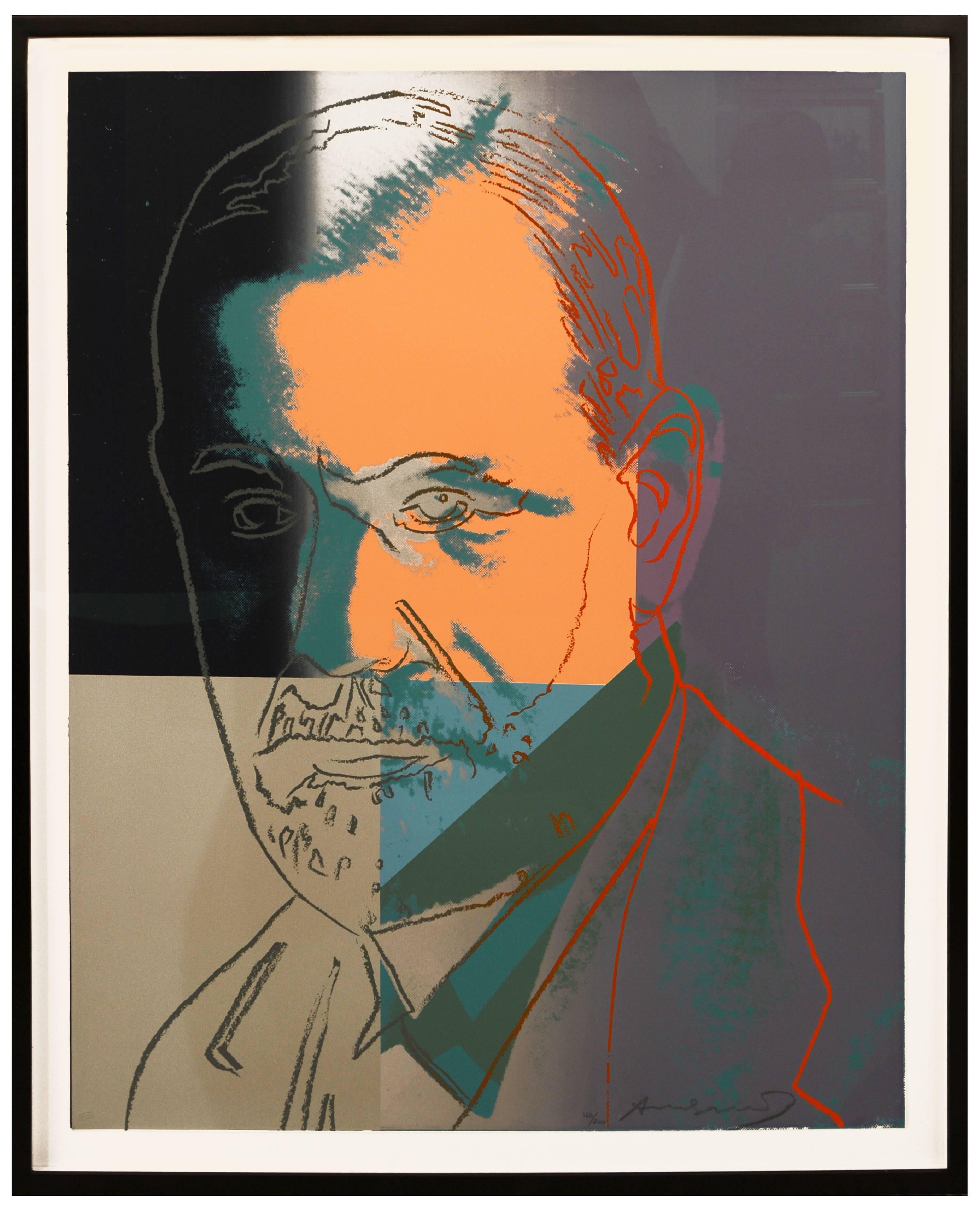 Sigmund Freud, from Ten Portraits of Jews of the Twentieth Century - Print by Andy Warhol