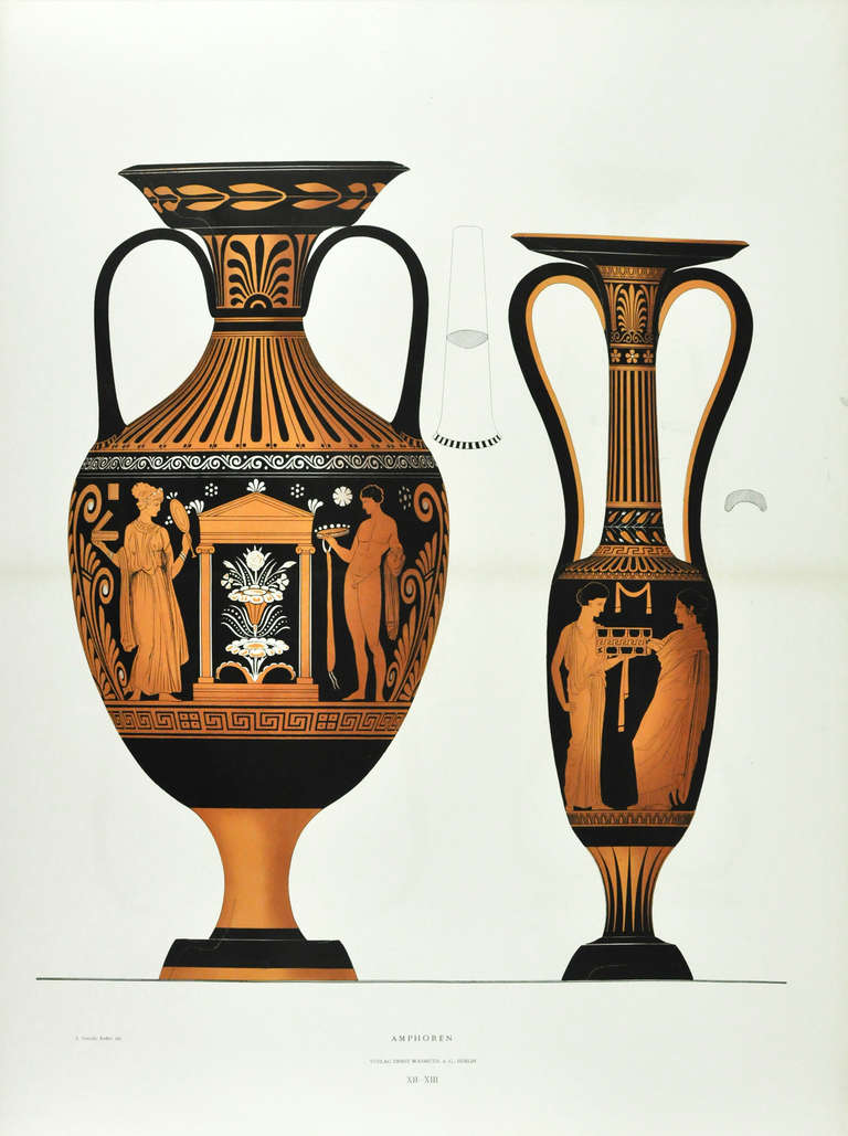Albert Genick Griechische Keramik a Set of Four Greek Ceramics. at