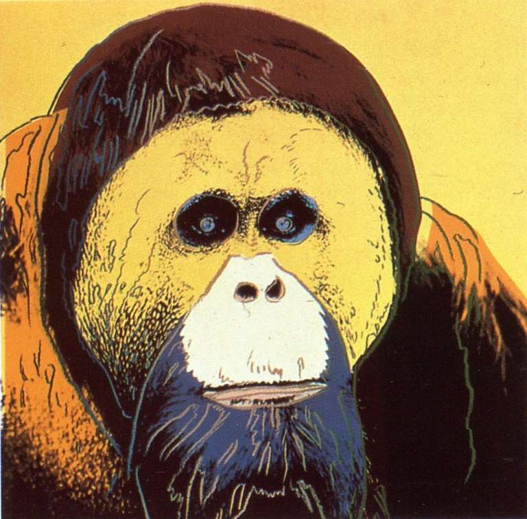 Andy Warhol Animal Print - Orangutan from Endangered Species