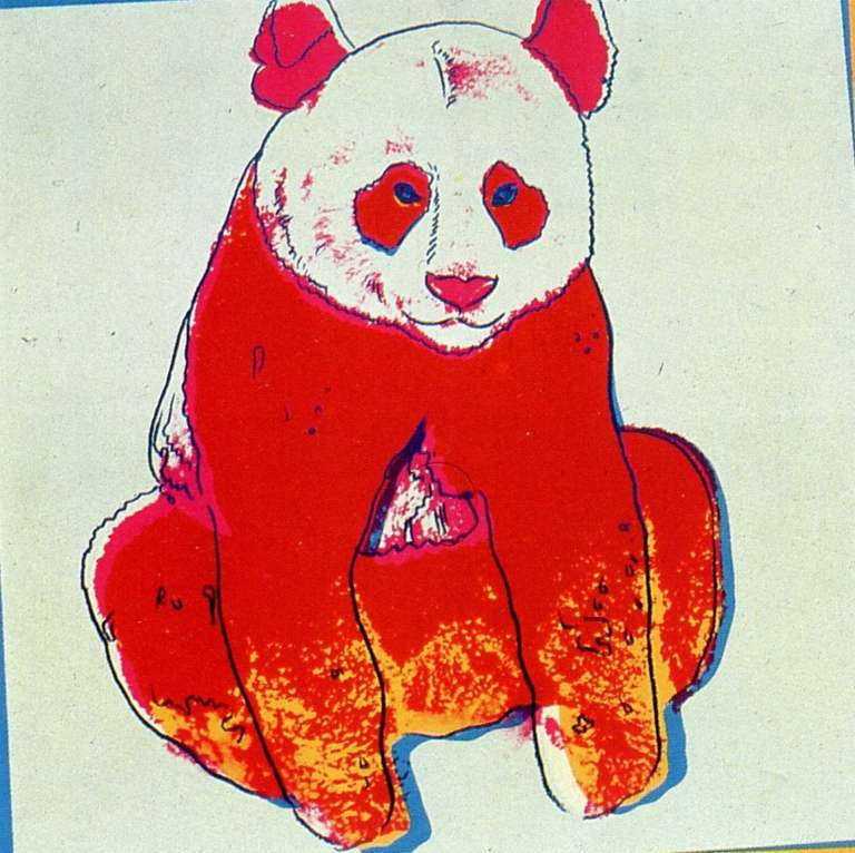 Andy Warhol Animal Print - Giant Panda from Endangered Species