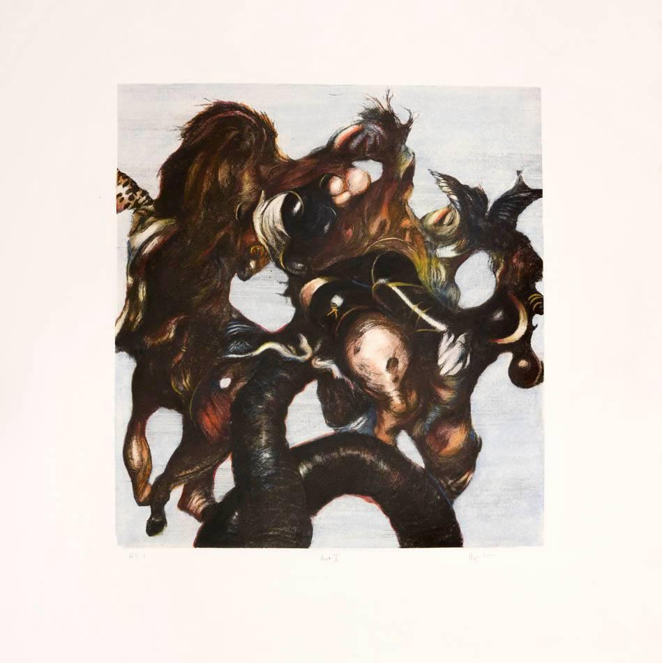 Hugo Wilson, Chromo Hunt, set of nine hand coloured etchings, 2001 4