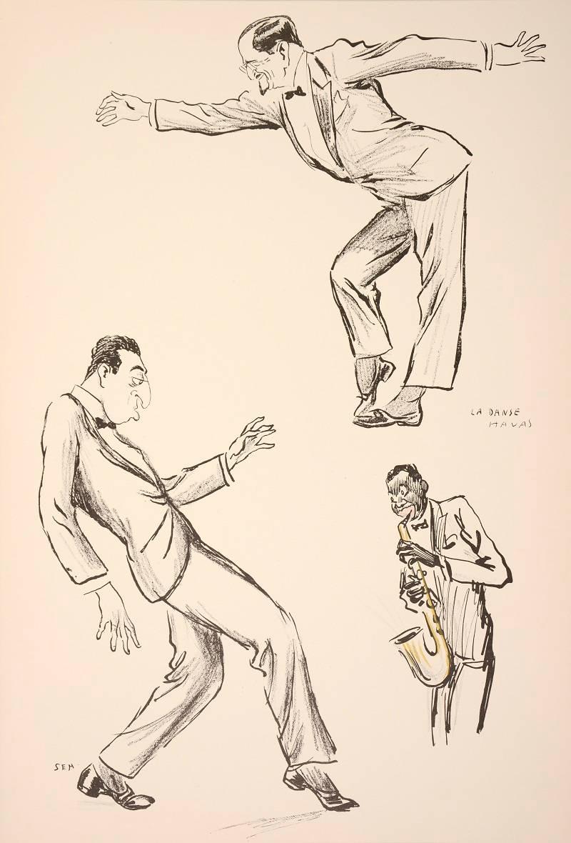  Georges Goursat, White Bottoms:  A Set of four Pochoirs, lithograph, 1929 2
