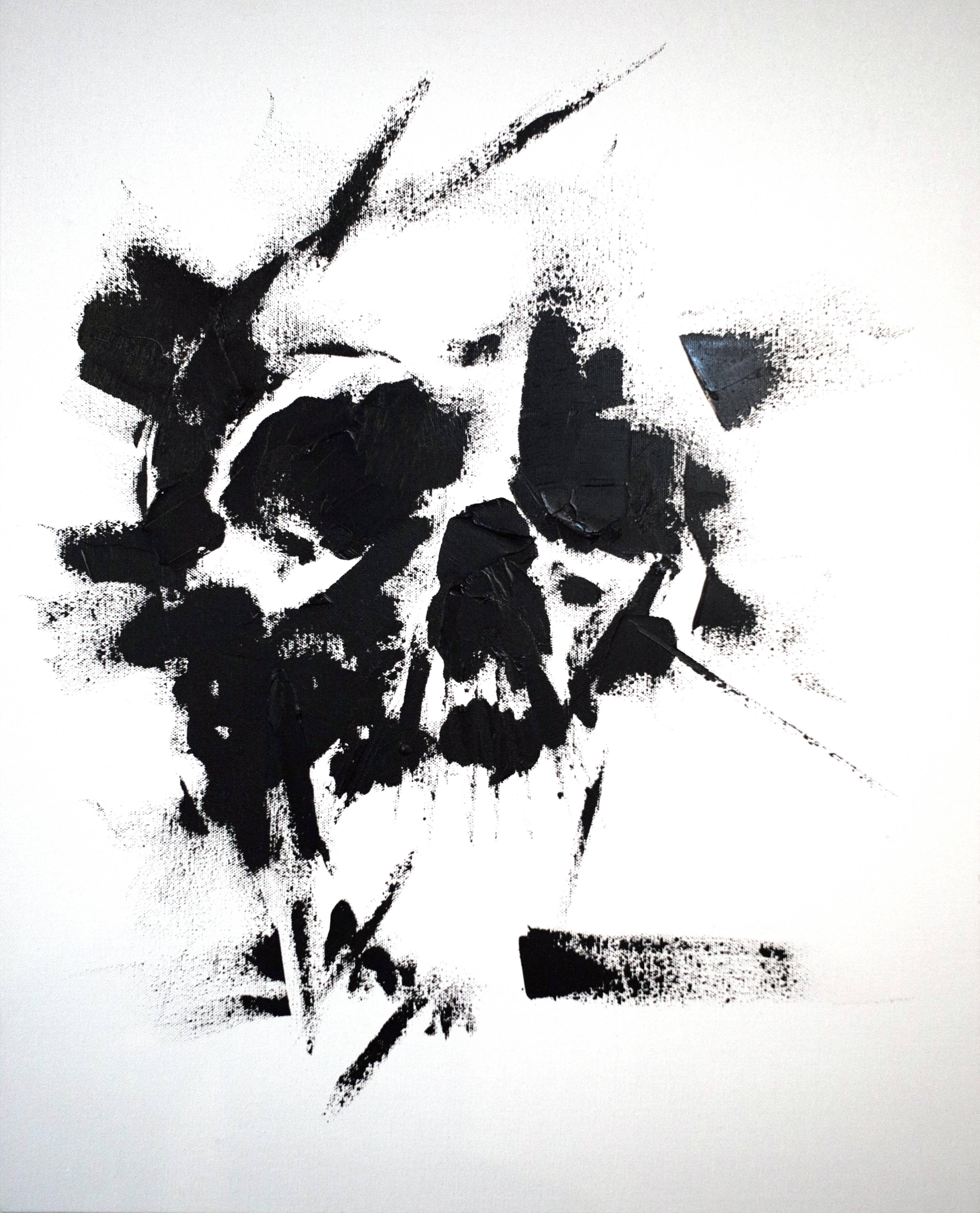 Brent Estabrook Abstract Painting - Skull Study # 15