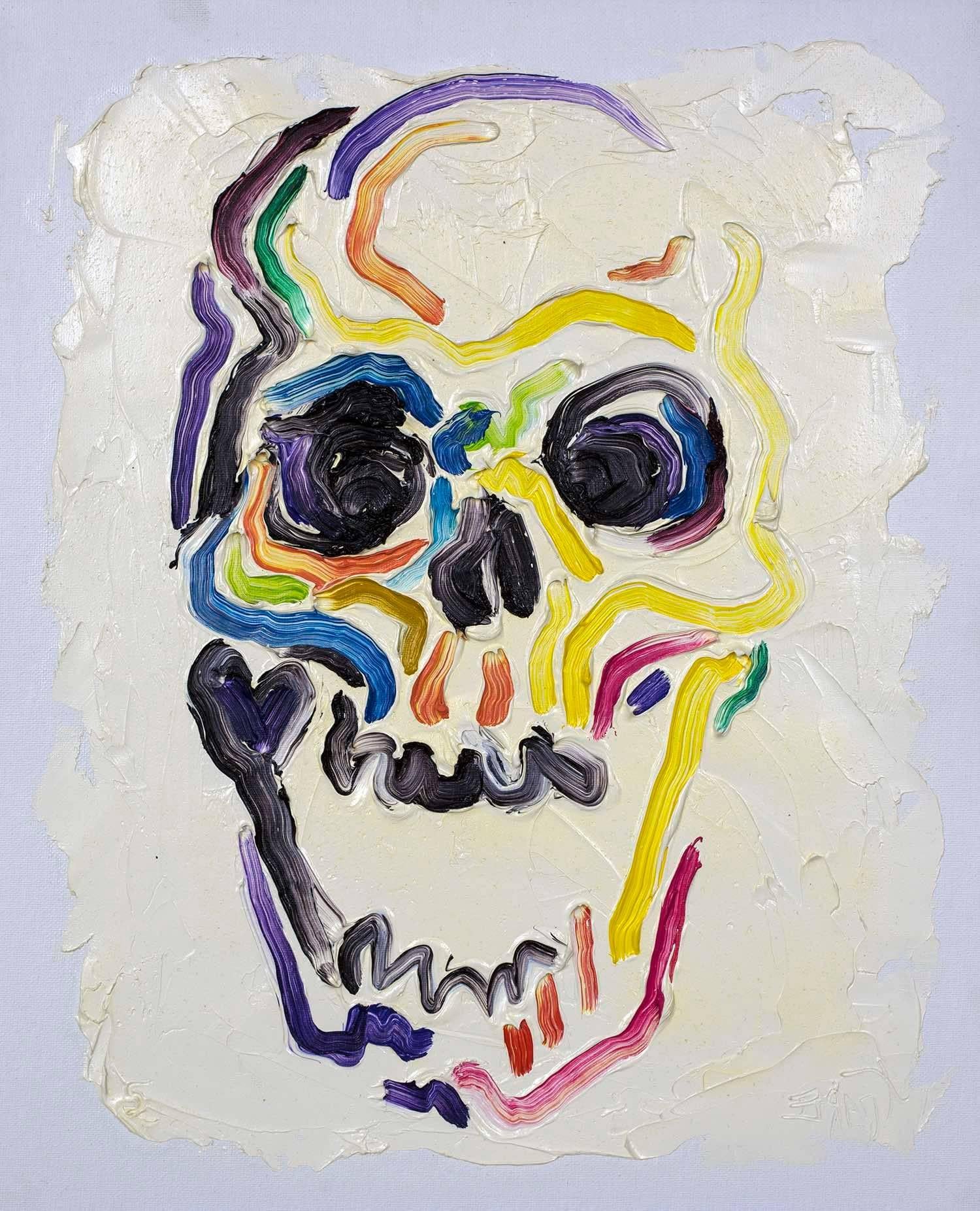Brent Estabrook Figurative Painting - "Skull Study # 21"