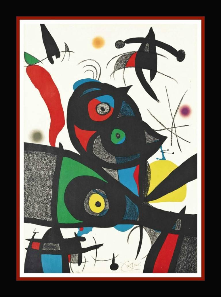 Joan Miró Abstract Print - ODA A JOAN MIRO