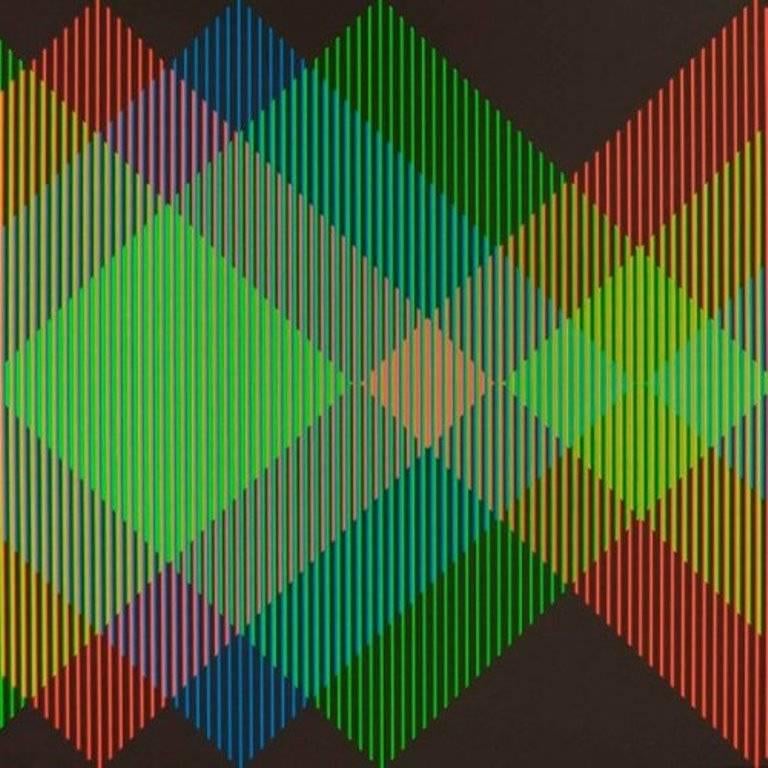 Carlos Cruz-Diez Abstract Print - Serie Semana - Miércoles	